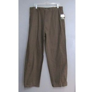NEW Beverly Hills Polo Club Brown Khakis 36 x 32
